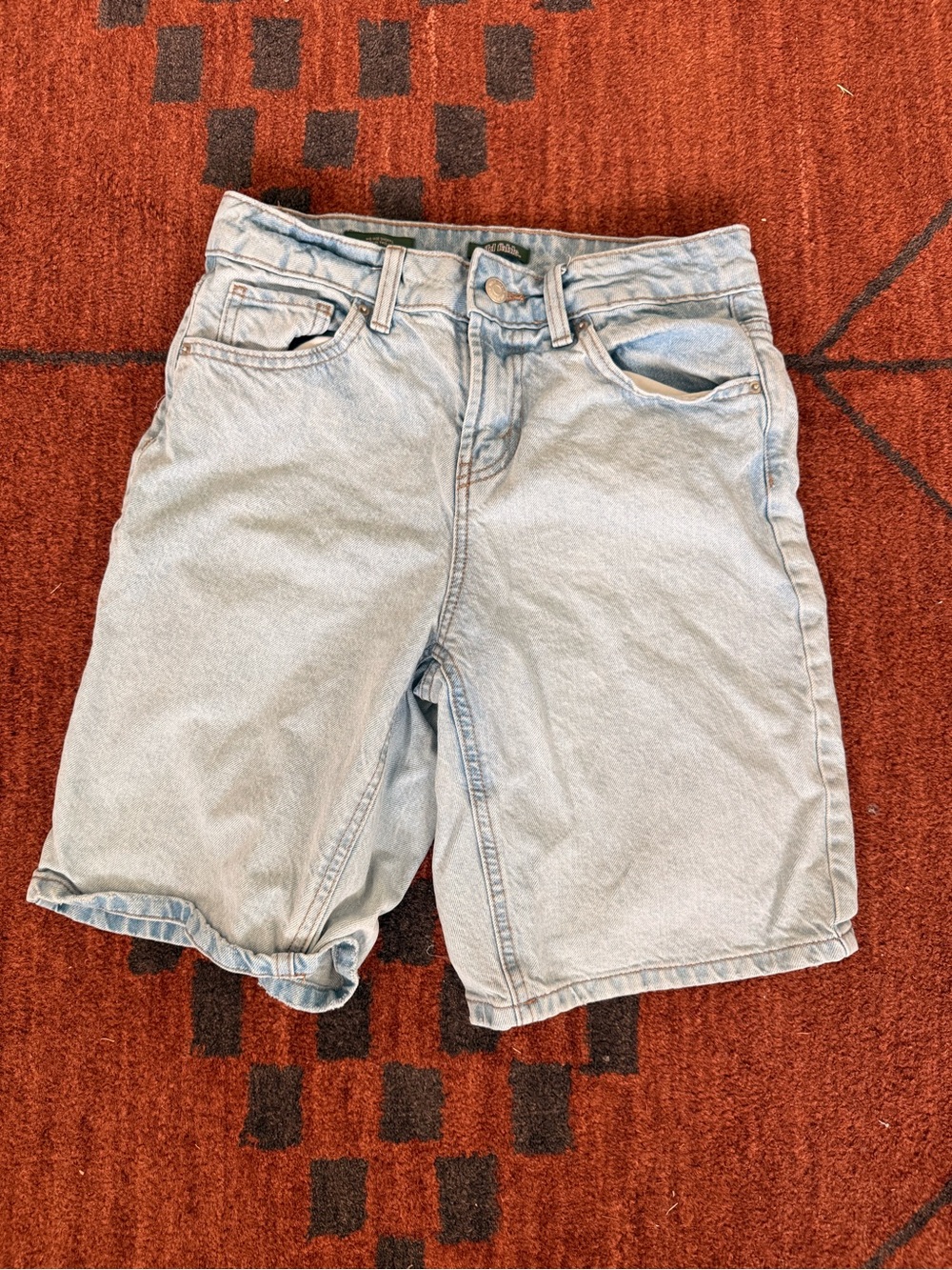 Light Blue Denim Womens Shorts